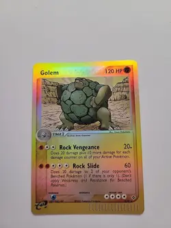 Pokemon Golem TCG 5/97 Reverse Holo Rare EX Dragon - Image 1