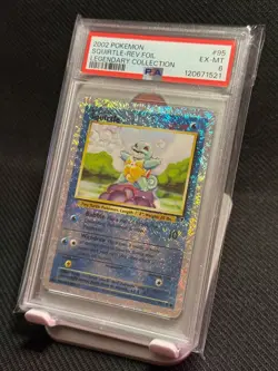 2002 POKEMON LEGENDARY COLLECTION Squirtle #95 REVERSE HOLO PSA 6 - Image 1