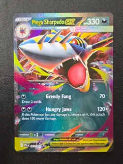 Pokemon TCG Mega Sharpedo ex - Double Rare ME02: Phantasmal Flames 061/094 NM - Image 1