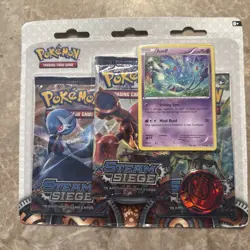 Pokemon TCG XY ~ Steam Siege ~ 3-Pack Blister Azelf Promo XY142 NEW and SEALED - Image 1