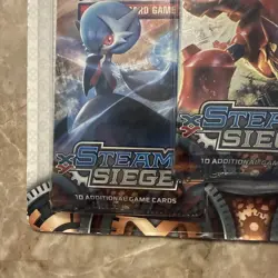 Pokemon TCG XY ~ Steam Siege ~ 3-Pack Blister Azelf Promo XY142 NEW and SEALED - Image 2