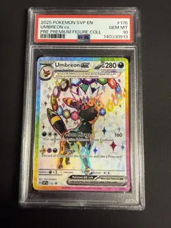 2025 Pokemon SVP EN-SV Black Star Promo #176 Umbreon EX PSA 10 - Image 1