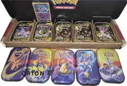 Pokemon Kanto Power Mini Tin Bundle 5x Evolving Skies 5x Fusion Strike Boosters - Image 2