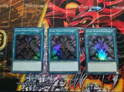 Yugioh 3x Dark World Dealings MYFI-EN054 Super Rare 1st Edition Near Mint - Image 1