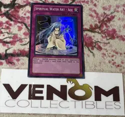 1x (M/NM) - Spiritual Water Art - Aoi - AP02-EN012 - Super Rare Unlimited YuGiOh - Image 1