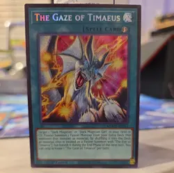 Yugioh! The Gaze of Timaeus Maze of the Muertos MZMU-EN013, NM secret rare - Image 1