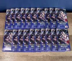 One Piece OP-14 The Azure Sea’s Seven Sleeved Booster Pack Lot of 20 Sealed ENG - Image 1