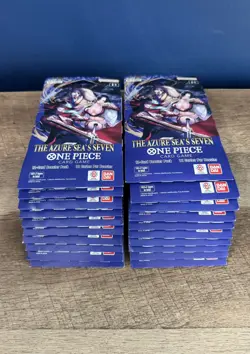 One Piece OP-14 The Azure Sea’s Seven Sleeved Booster Pack Lot of 20 Sealed ENG - Image 2