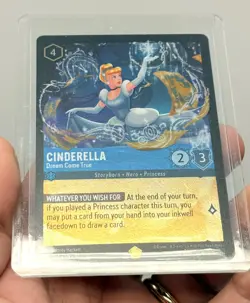 Disney Lorcana 155/204 CINDERELLA Dream Come True Legendary Cold Foil Whispers - Image 3