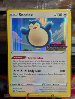 Snorlax Holo SWSH068 Prerelease Sword & Shield Promo Pokemon Card Vivid Voltage - Image 1