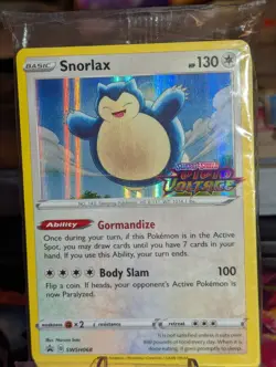 Snorlax Holo SWSH068 Prerelease Sword & Shield Promo Pokemon Card Vivid Voltage - Image 2