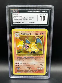 Pokemon Charizard Trading Card Game Classic 003/034 Holo CGC 10 2023 - Image 1