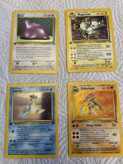 Pokemon Cards Original Base Set 1999 Rare Holographic Set Of 4 -See Other Lots - Image 1