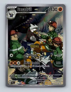 Excadrill 174 Pokemon Temporal Forces Illustration Rare Card NM+ - Image 1