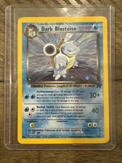 Pokemon TCG Dark Blastoise Holo Rare Card 3/82 MP Condition - Image 1