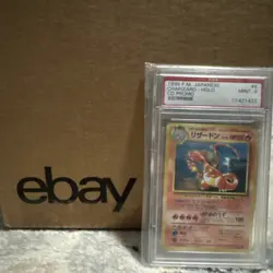 1998 P.M. PSA 9 CHARIZARD HOLO CD PROMO #6 Pokemon Japanese Card - Image 2