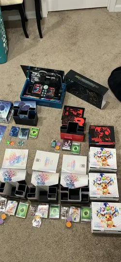 Pokemon Cards Empty Boxes, Sleeves, Coins, Dice, Etc. Lot - Image 2