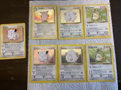 Pokemon Cards Original Base Set 1999 Rare Holographic Set Of 7- See Other Lots - Image 1