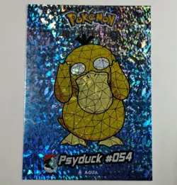 Psyduck 054 SSR Crystal Card Collection Nintendo Pokemon Stained Glass - Image 1