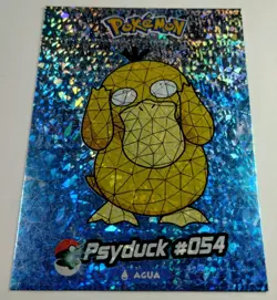 Psyduck 054 SSR Crystal Card Collection Nintendo Pokemon Stained Glass - Image 2