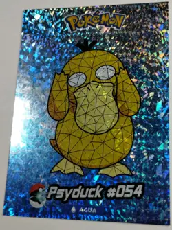 Psyduck 054 SSR Crystal Card Collection Nintendo Pokemon Stained Glass - Image 3