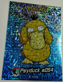 Psyduck 054 SSR Crystal Card Collection Nintendo Pokemon Stained Glass - Image 4