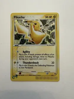 Pokemon Pikachu TCG Black Star Promo Holo Card #012 2003 - Image 1