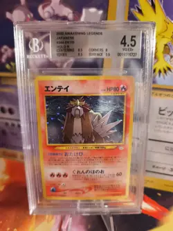 Pokemon Card Entei Neo Revelation Holo Awakening Legends 2000 Japanese BGS 4.5 - Image 1