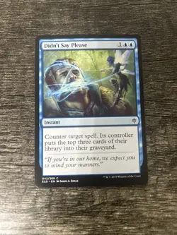 MTG 1x Didn't Say Please x1 LP Throne of Eldraine - Image 1
