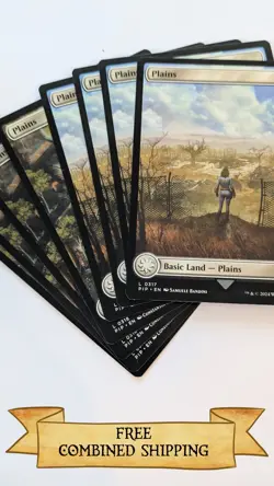Magic The Gathering: 8x Universes Beyond: Fallout (PIP) Full Art Plains - Image 1
