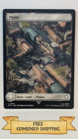 Magic The Gathering: 8x Universes Beyond: Fallout (PIP) Full Art Plains - Image 3
