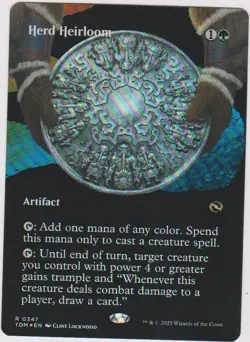 HERD HEIRLOOM X1 RARE MTG MAGIC N-MINT TARKIR; DRAGONSTORM K1 BLACK FULL ART - Image 1