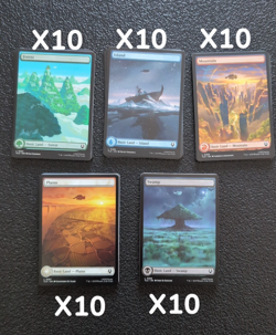 Avatar: The Last Air Bender Full Art Basic Land Set of 50 - TLA MTG - Image 1