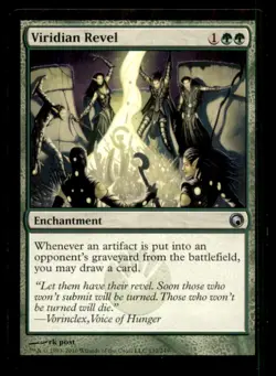 MTG Viridian Revel LP Light Play Scars of Mirrodin [5245] - Image 1