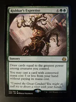 Rishkar's Expertise LP Aether Revolt MTG FREE SHIPPING - Image 1