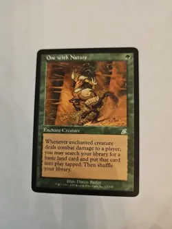 Mtg Scourge One With Nature (Never Played) - Image 1