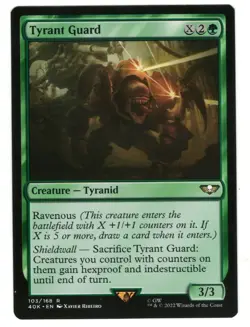 MTG Tyrant Guard Universe Beyond Warhammer 40k Magic The Gathering TCG - Image 1