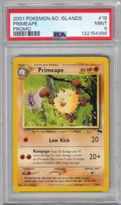 2001 POKEMON SOUTHERN ISLANDS PROMO #18 PRIMEAPE PSA 9 NEW SLAB !! - Image 1