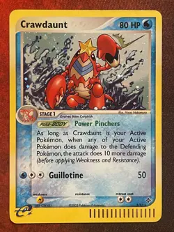 Crawdaunt 3/97 Holo Rare - 2003 Pokemon ex Dragon - LP/LP+ - Image 1