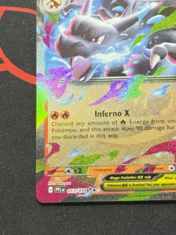 Mega Charizard X EX 013/094 Pokemon Phantasmal Flames Holo English Near Mint #3 - Image 5