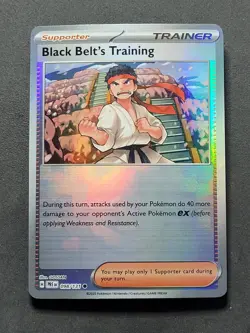 Black Belt's Training 098/131 Poke Ball Pattern Prismatic Evolutions Pokemon TCG - Image 1