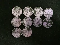 Pokemon TCG Coin Fearow Wartortle Eevee Nidoqueen Doduo Slowbro Lot*10 PQ61 - Image 1