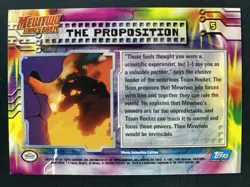 The Proposition #5 Holo Foil - Topps - Mewtwo Strikes Back - Blue Logo Pokemon - Image 2