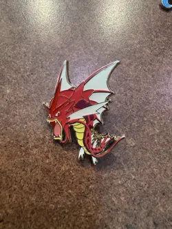Official Pokemon TCG Shiny Mega Gyarados XY Breakpoint Collectors Enamel Pin - Image 1