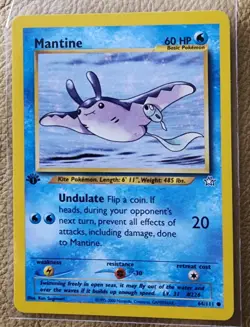 Mantine 64/111 1st Edition Neo Genesis WOTC Vintage Pokemon - Image 1