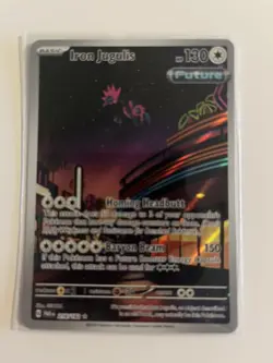 Iron Jugulis 216/182 Illustration Rare Holo Near Mint Condition Paradox Rift - Image 1