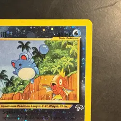Pokemon Vintage Southern Islands Reverse Holo Marill 11/18 Rare WotC Promo Swirl - Image 4