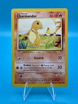 Pokemon TCG 1999-2000 Charmander 046/102 Base Set Unlimited MP - Image 1