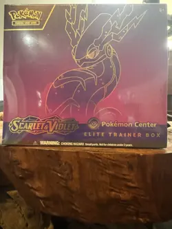Scarlet and Violet Base Set Pokemon Center Exclusive ETB Miraidon Art SEALED - Image 1