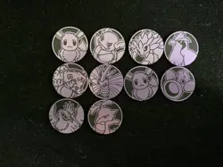 Pokemon TCG Coin Eevee Wartortle Sandslash Pidgey Fearow Marowak Lot*10 PQ61 - Image 1